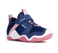 Geox J Wader Girl Moccasin, Navy Fuchsia, 6 UK