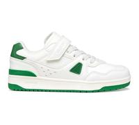 Geox J Washiba Boy A Sneaker, White Green, 10 UK Child