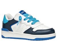 Geox J WASHIBA BOY B Sneaker, White/Azure, 10 UK Child