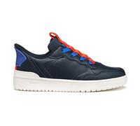 Geox J WASHIBA Fast in BO Sneaker, Navy/RED, 1 UK