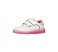 Geox J Washiba Girl B Sneaker, White Dk Pink, 10 UK Child