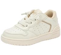 Geox J Washiba Girl D Sneaker, Lt Ivory, 1 UK