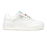 Geox J WASHIBA Girl D Trainers, White/Multicolour, 29 EU