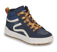 Geox J Weemble Boy A Sneaker, Navy Yellow, 1 UK