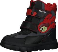 Geox J Willaboom Boy B Ab Ankle Boot, Black Red, 7 UK Child