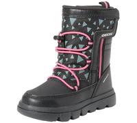 Geox J Willaboom Girl B A Ankle Boot, Black Fuchsia, 3 UK
