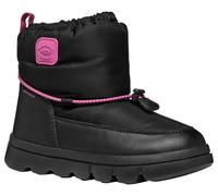 Geox J WILLABOOM Girl B A Snow Boat, Black/Fuchsia, 0.5 UK