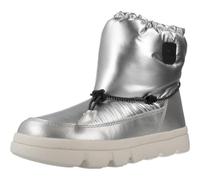 Geox J WILLABOOM Girl B A Snow Boot, Silver/Black, 3.5 UK