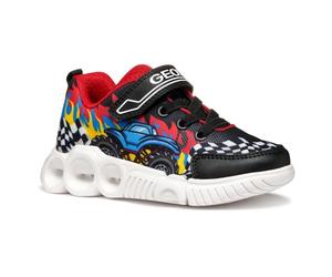 Geox J WROOM BOY D, Boys’ Sneaker, Black/Red,