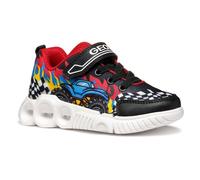 Geox J WROOM BOY D Sneaker, Black/Red, 2 UK