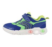 Geox J Wroom Boy Sneaker, Royal Lime, 2.5 UK