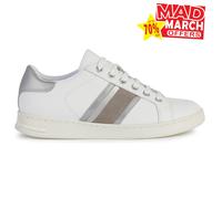 Geox Jaysen Womens Trainers Sporty Casual Everyday Nappa Sneakers White