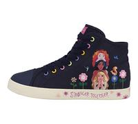 Geox JR CIAK Girl Sneaker, Navy, 4.5 UK