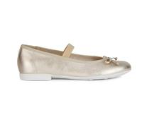 Geox Jr Plie' D Ballet Flat, Platinum, 1 UK