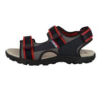 Geox Jr Strada Sandal, Navy red, 11 UK Child