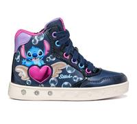Geox Junior Girl J Skylin Girl E Trainers Navy/Fuchsia 26_EU