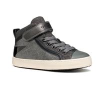 Geox Junior J Kalispera Girl Sneakers, Graphite/Black, 38 EU