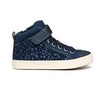 Geox Junior J Kalispera Girl Sneakers, Navy/Lt Gold, 24 EU