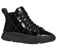 Geox Junior J Laquinny Girl Sneakers, Black, 35 EU