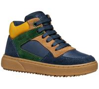 Geox J THELEVEN BOY Sneaker, Navy/Green, 2.5 UK