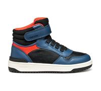 Geox J WASHIBA BOY Sneaker, Black/Blue, 9 UK Child