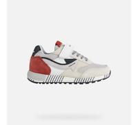 Geox Kids J Alben B A Trainers - White / Red