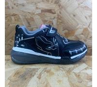 Geox Kids Marvel Black Panther Light Up Trainers - Black / Silver