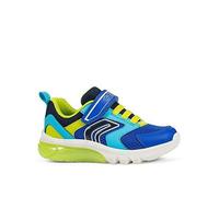 Geox Kids Older Skechers Ciberdron Mesh Geobuck Trainer, Blue, Size 1 Older Blue