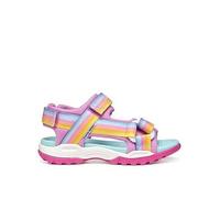 Geox Kids Sheckers Borealis Trainers, Multi, Size 2.5 Older Print