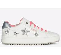 Geox Kids Unisex J Rebecca Girl B Lace Up Trainer Waterproof Junior - White - Size UK 1.5