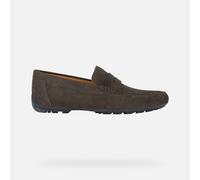 Geox Men's U Kosmopolis + Grip Moccasin, Dk Brown, 6 UK