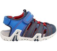 Geox Kraze Fisherman Boys Infant Sandals 7.5/25 Royal/Red/Blue