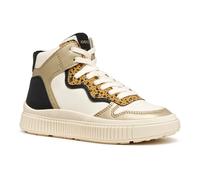 Geox J LAQUINNY Girl Sneaker, LT Ivory/Platinum, 12.5 UK