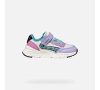Geox J Loftus Girl A, Girls’ Sneaker, Lilac/Turquoise,