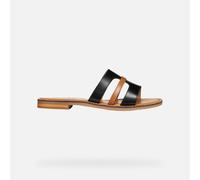 GEOX Maddalusia C Woman Black/camel, Size: 38,5