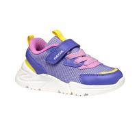 Geox J Loftus Girl A Sneaker, Violet/Fluo Fuchsia, 1 UK
