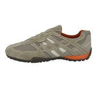 Geox Man Uomo Snake Sneakers, BEIGE/DK ORANGE, UK 8