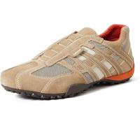 Geox Man Uomo Snake Sneakers, BEIGE/DK ORANGE, UK 8