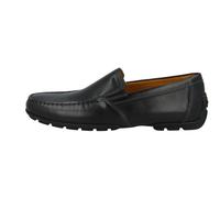 GEOX Men's Black Leather Moner Moccasin - UK 8.5 / EU 42.5 - Brand New In Box