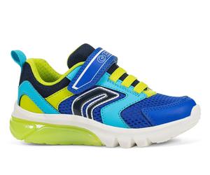 Geox Mens Ciberdron Light-Up Boys Trainers - Blue - Size UK 2.5