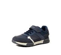 Geox Mens J Alfier Boy Sneakers, Navy Dk Grey, 7.5 UK