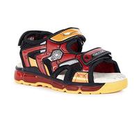 Geox Men's J Android Boy Sandal, Black Red, 12.5 UK Narrow