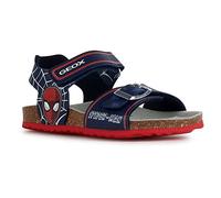 Geox Men's J Ghita Boy Sandal, Navy Red, 12.5 UK Narrow