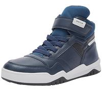 Geox J Perth BOY F Sneaker, Navy Lt Grey, 1 UK