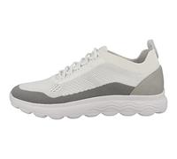 Geox Men's Spherica U Sneakers, White Light Grey, 41 EU Schmal
