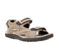Geox Mens Strada Faux Nubuck Sandals7 UK Sand/Navy FS11718