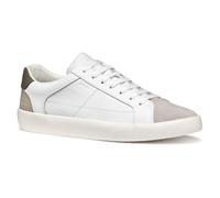 Geox Men's U AFFILE A Sneaker, White/Military, 10.5 UK