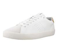 Geox Men's U Affile A Sneaker, White Yellow, 10 UK
