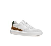 Geox Men's U Deiven A Sneaker, Off White Cognac, 8 UK