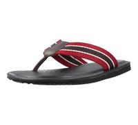 Geox Men's U ERICE B Slide Sandal, Dk Coffee/Red, 10 UK